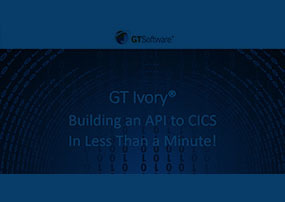 Ivory: Building a RESTful CICS APIs in Minutes