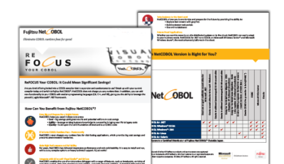 Fujitsu NetCOBOL Fujitsu NetCOBOL COBOL compiler and runtime environment