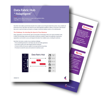 Data Fabric Hub by Adaptigent™: Simplify Mainframe Data Access